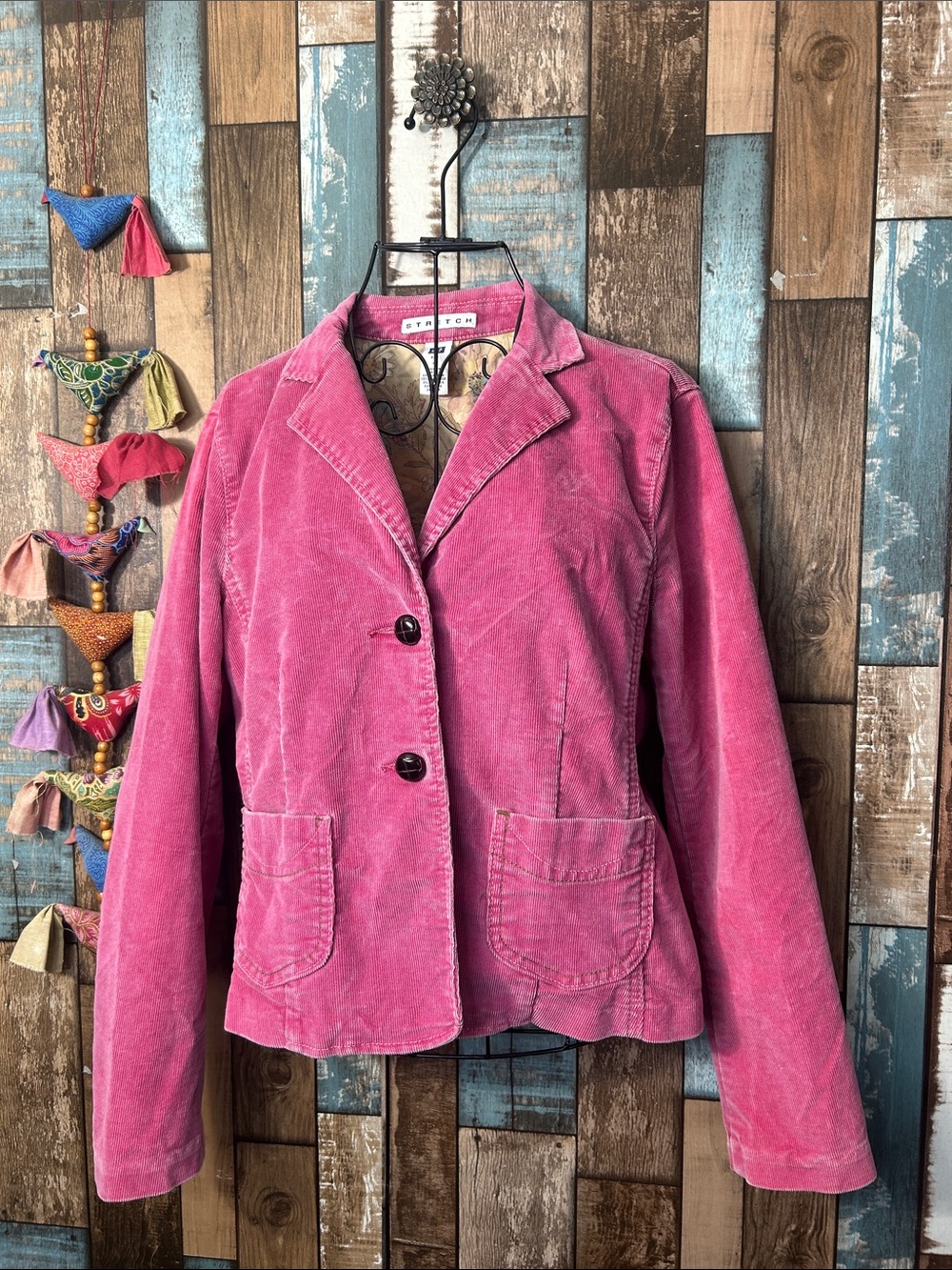 GAP Fuchsia Corduroy Blazer Jacket